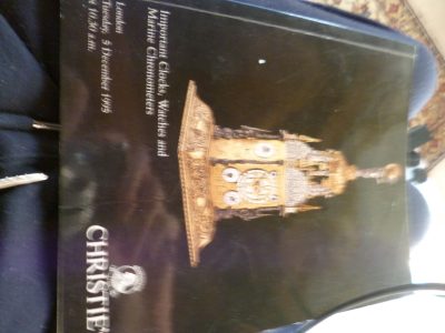 1995 CHRISTIES CLOCKS CATALOGUE LONDON FULLY ILLUSTRATED FREE POST