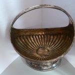 SILVER GEORGIAN BASKET 1802 95.7 GRAMS VERY CLEAR MARK LONDON salt Antique Silver