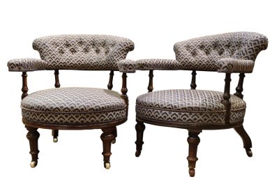 Pair of Victorian Tub Chairs