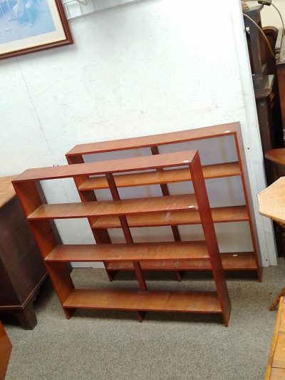 Antique Pair of Heal's Style Bookcase Shelves