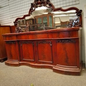 Good Antique Victorian Serpentine Sideboard #globewernicke Antique Cabinets