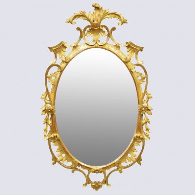 Carved Giltwood Mirror in the Style of Robert Adam