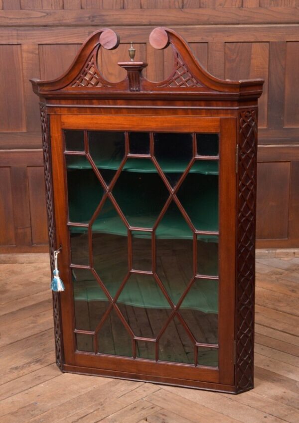 Edwardian Mahogany Hanging Corner Cabinet SAI2158