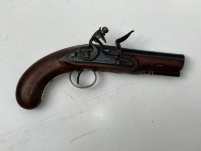 A Rare Flintlock Overcoat Pistol For An Inspector Of Mail Coaches