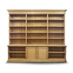 Large Victorian Oak Open Bookcase Antique Bookcases