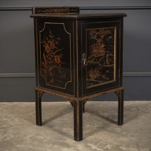 Black Chinoiserie Bedside Cabinet bedside Antique Cabinets
