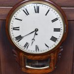Victorian Single Fusee Wall Clock SAI3733 Period mahogany Antique Clocks
