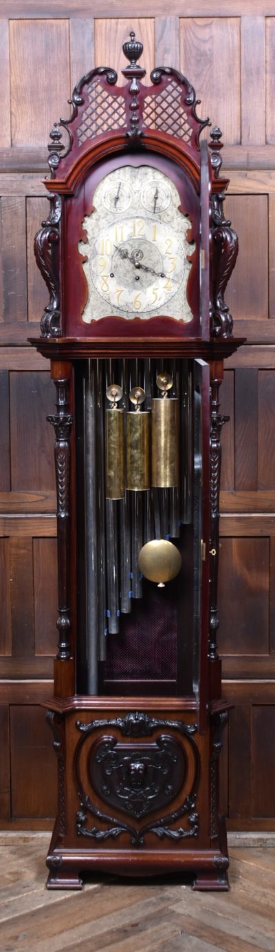 9ft Mahogany Long Case/ Grandfather Clock SAI1685