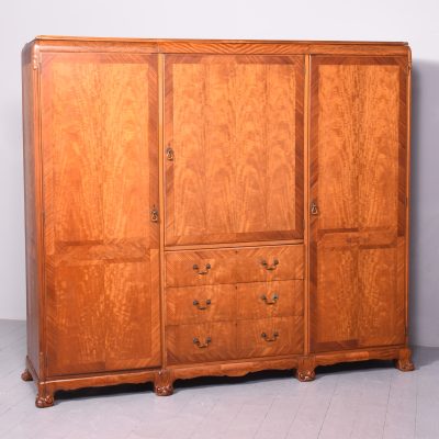 Large Whytock & Reid of Edinburgh Satin-Birch Wardrobe