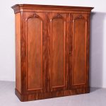 Victorian 3 Door Mahogany Wardrobe antique wardrobes Antique Furniture