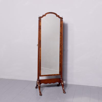 Queen Anne Style Cheval Mirror