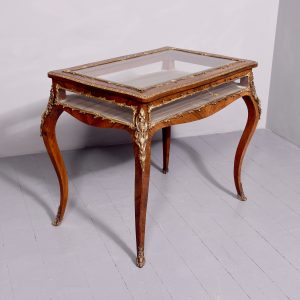 Exceptionally Large Victorian Ormolu Mounted Rosewood Bijouterie Table Antique Furniture