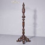 Monumental Carved Oak Stand 19th century Antique Lighting