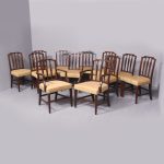 Quality Set of 12 George III Mahogany Dining Chairs Antique dining chairs Antique Chairs