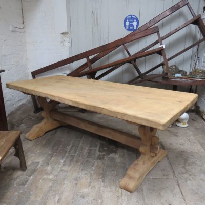 Bleached Oak Refectory Dining Table