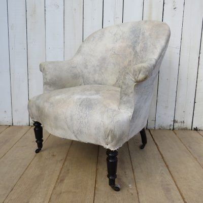 Antique French Napoleon III Tub Chair
