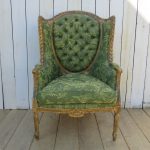 Antique French Empire Giltwood Wingback Armchair Antique Chairs