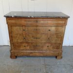 Antique French Marble Top & Burr Walnut Chest Of Drawers Antique Chest Of Drawers