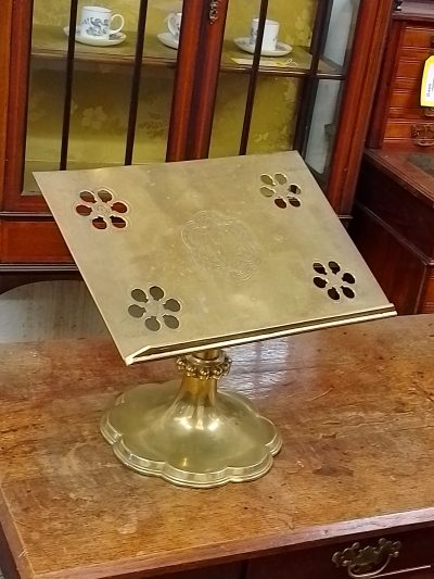 Antique Brass Reading Stand Book Rest