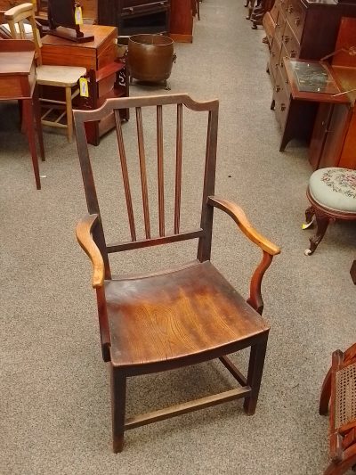 Antique Georgian Elm Armchair