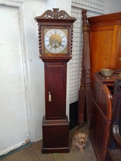Antique Oak Longcase Clock