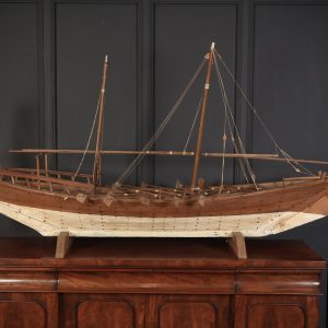 Large Model of Teak Dhow Boat model Antique Collectibles