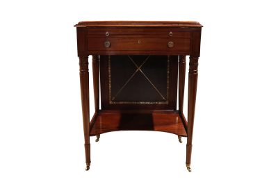 Regency Mahogany & Ebony Inlaid Ladies Writing Table