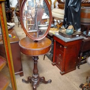 Antique Victorian Shaving Stand Mirror antique furniture Antique Mirrors