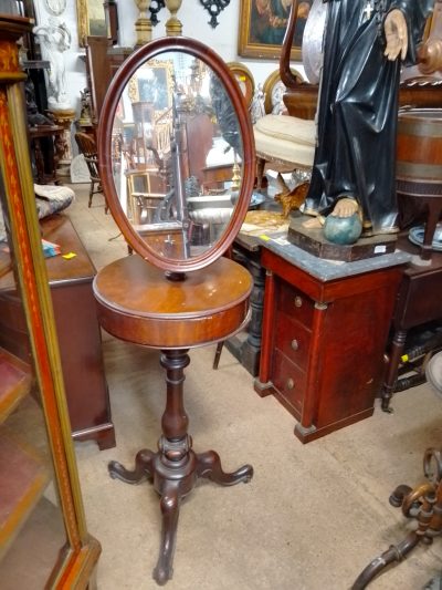 Antique Victorian Shaving Stand Mirror