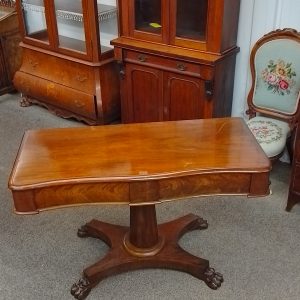 Antique Serpentine Side Table antique side table Antique Furniture