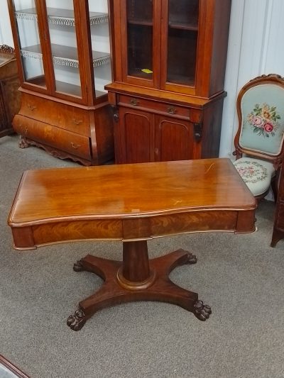 Antique Serpentine Side Table