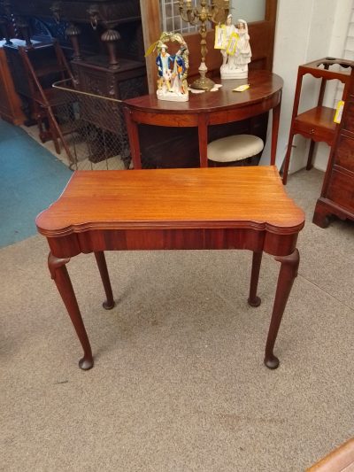 Antique Georgian Card Games Side Table