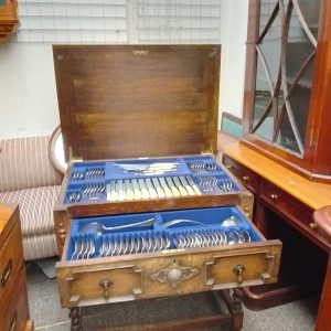 Antique Edwardian Canteen of Cutlery Antique dining Antique Cabinets