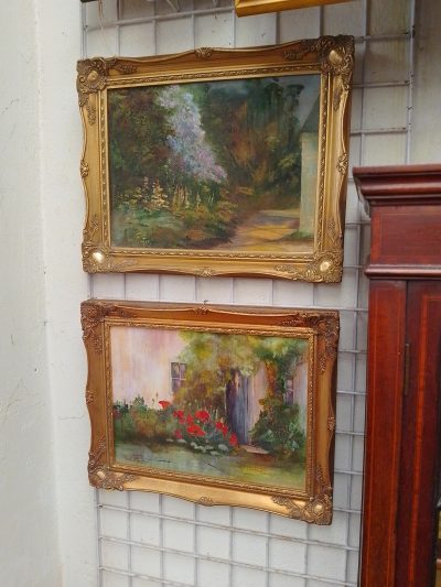 Pair of Edwardian Gilt Framed Oil Paintings