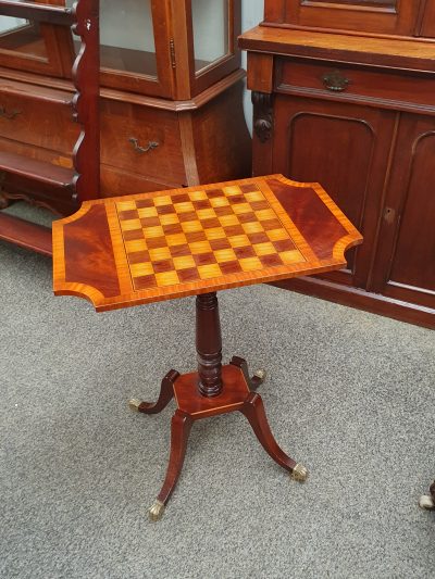 Vintage Antique Style Chess Top Table