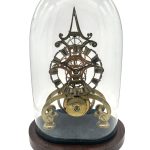 Awesome Rare Victorian 6 spoke wheel Skeleton Mantel Clock – ca1870 Skeleton clock Antique Clocks