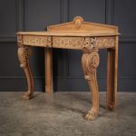 Antique Carved Bleached Oak Console Table antique side table Antique Furniture