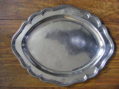 HUGE Salver Tray dated 1854 KOYLI Second West Yorkshire Light Infantry full marks for Elkington & Co silver plated