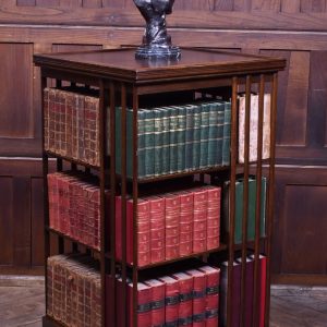 Edwardian Oak Revolving Bookcase SAI3762 antique oak Antique Bookcases