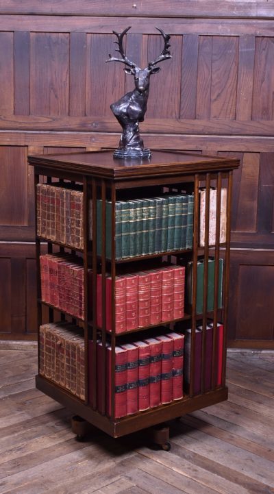 Edwardian Oak Revolving Bookcase SAI3762