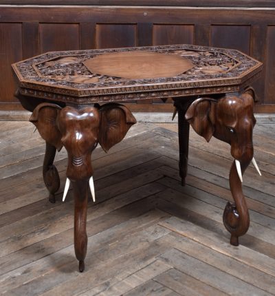 Anglo-Indian Elephant Side Table SAI3768
