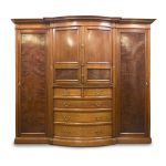 Monumental Georgian Style Combination Wardrobe Antique Wardrobes