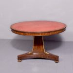 George IV Mahogany and Gilded Drum Table. Drum table Antique Furniture