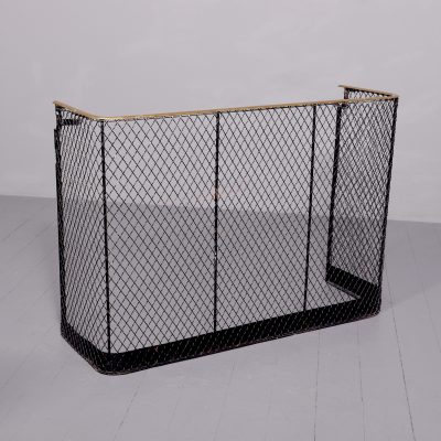 A Large Victorian Brass and Metal Nursery Fender