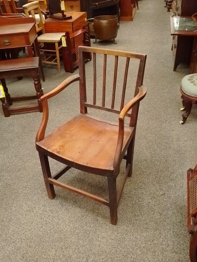 Antique Georgian Country Kitchen Armchair