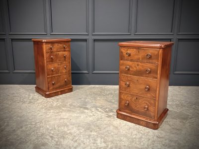Pair of Victorian Mahogany Bedside Chests