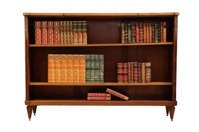 Decorative Mahogany Open Bookcase