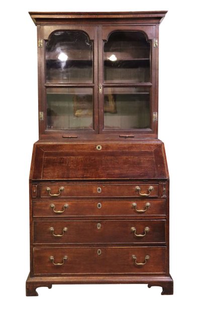 George II Oak Bureau Bookcase