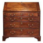 George III Mahogany Bureau Antique Bureau