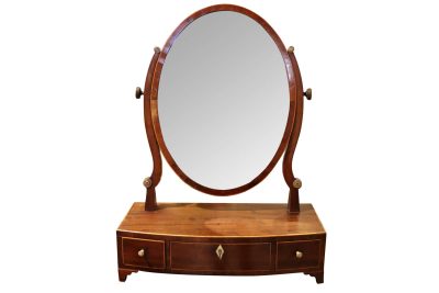 George III Mahogany Dressing Table Mirror
